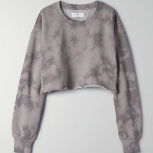 Aritzia COZYAF Boyfriend Cropped Sweatshirt